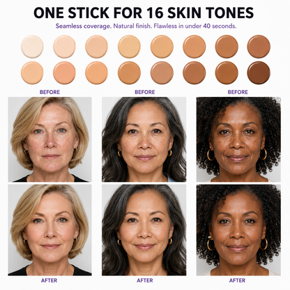 2-in-1 Color Changing Foundation Stick – The stick that makes mature skin glow again pro