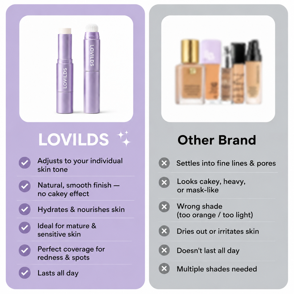 2-in-1 Color Changing Foundation Stick – The stick that makes mature skin glow again pro