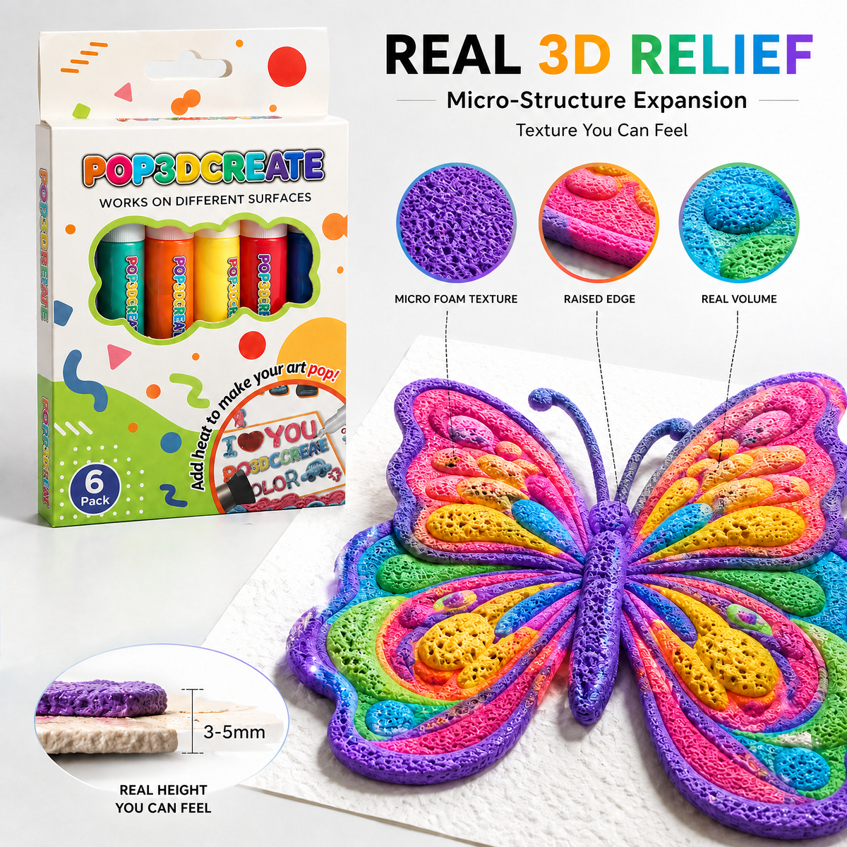 Save 50% by ordering today丨Celovira 3D Relief Art Pen – Turn Flat Drawings Into Touchable 3D Art